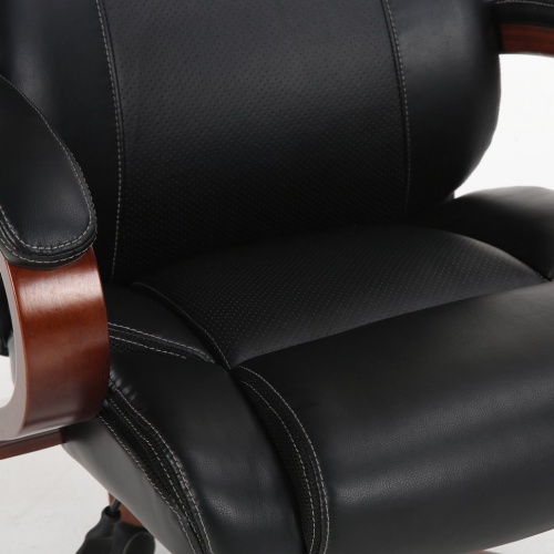 Кресло руководителя Brabix Premium Magnum EX-701 дерево/кожа, черное 531827 фото 3